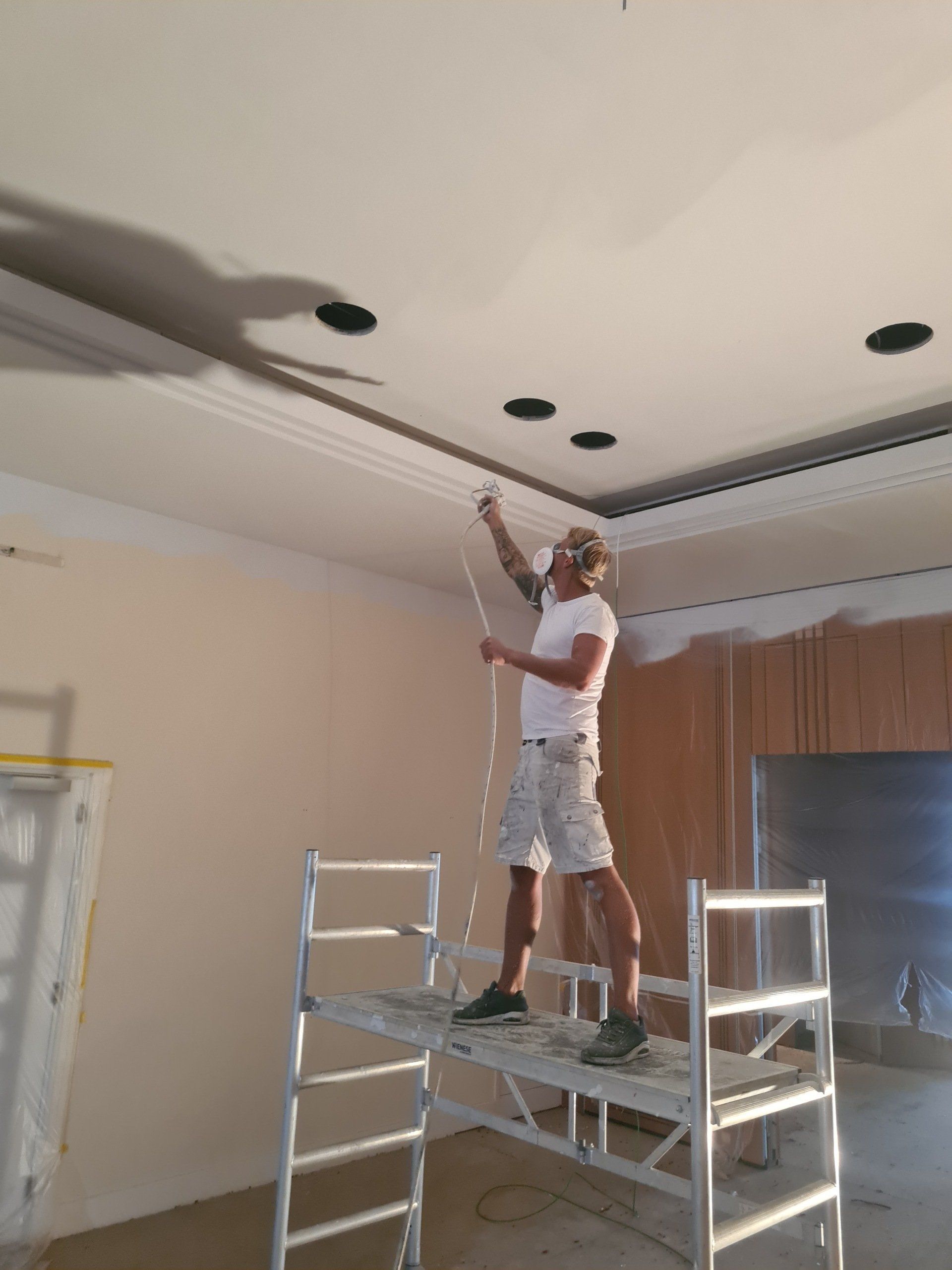 Plafond latex spuitwerk airless